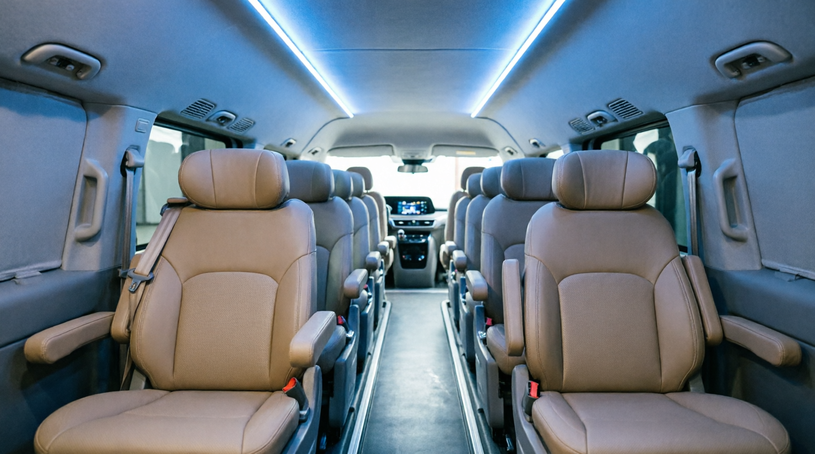 17 Seater Urbania interior